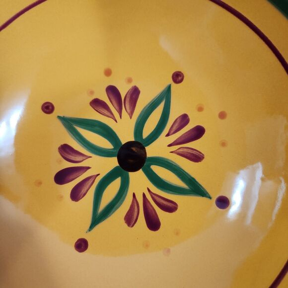 Tuscan Celebrating Home Large Stoneware Bowl  10" x 4" - Picture 5 of 7